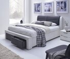 Кровать Halmar Cassandra 160x200 cм, черный/белый