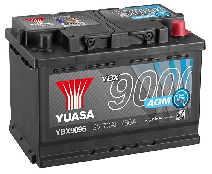 Aku Yuasa AGM YBX9096 70Ah 12V 760A цена и информация | Akud | kaup24.ee