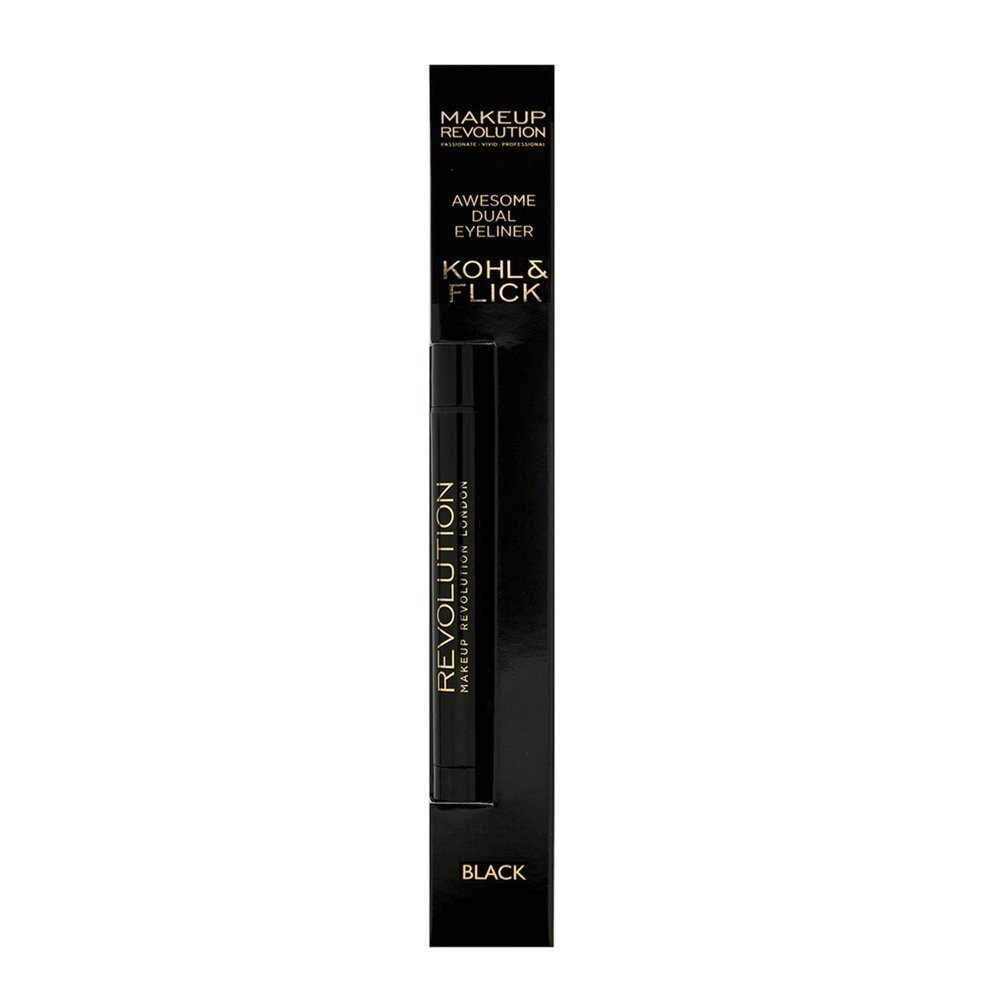 Kahepoolne silmapliiats Makeup Revolution London Awesome Dual Eyeliner Kohl and Flick 1.18 g цена и информация | Ripsmetušid, lauvärvid, silmapliiatsid, seerumid | kaup24.ee