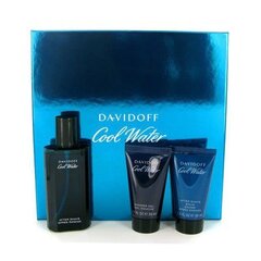 Komplekt Davidoff Cool Water: EDT meestele 125 ml + dušigeel 75 ml + raseerimisjärgne palsam 75 ml цена и информация | Мужские духи | kaup24.ee