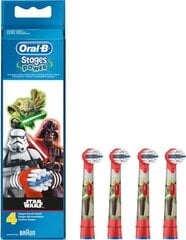 Asenduspea Star Wars Oral-B EB 10-4FFS 4UD Punane hind ja info | Elektriliste hambaharjade otsikud | kaup24.ee