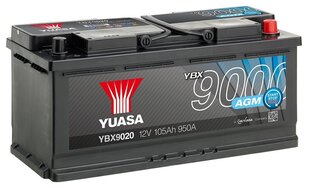 Aku 105Ah 12V 950A Yuasa AGM hind ja info | Akud | kaup24.ee