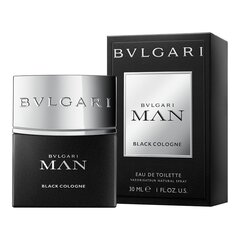 Туалетная вода Bvlgari Man Black Cologne EDT для мужчин, 30 мл цена и информация | Мужские духи | kaup24.ee