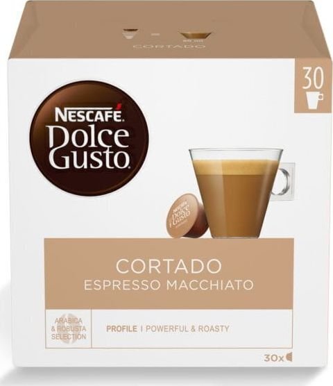 Nescafe Dolce Gusto Cortado Espresso Macchiato 30 tk. Kohv kapslites цена и информация | Kohv, kakao | kaup24.ee