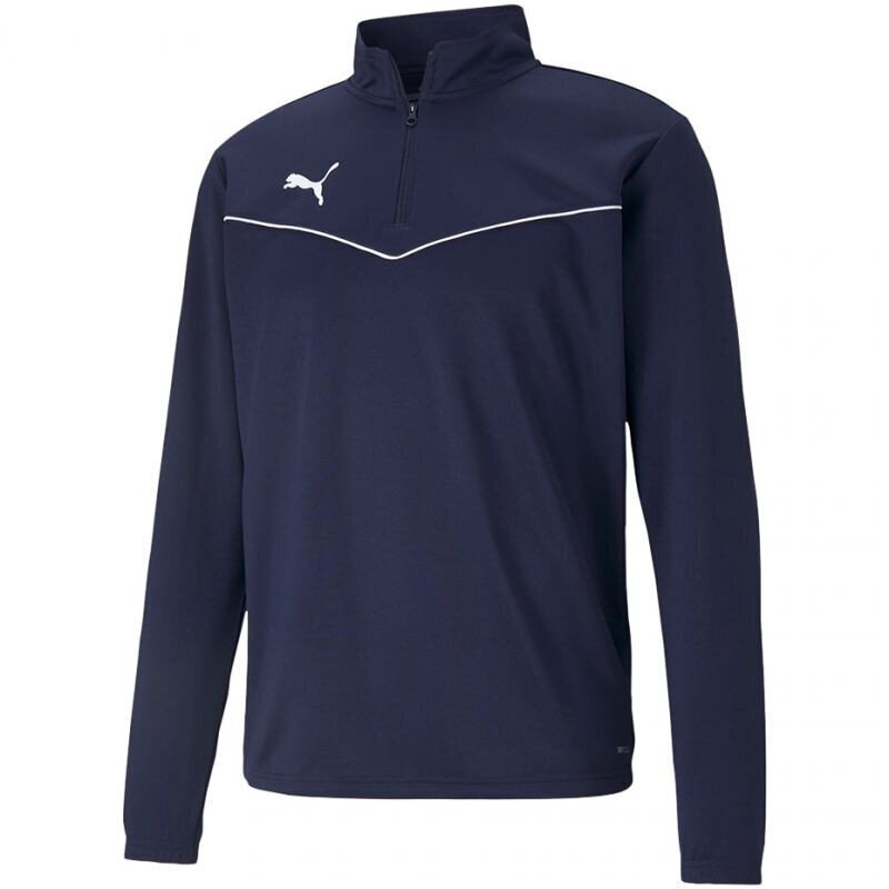 Puma Džemprid TeamRise 1/4 Zip Top Peacoa Blue 657394 06 цена и информация | Meeste spordiriided | kaup24.ee