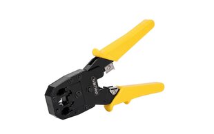 Ethernet Crimper 4/6/8P RJ45/RJ14/RJ12/RJ9 Deli Tools EDL2468 (yellow) hind ja info | Tööriistakastid, tööriistahoidjad | kaup24.ee