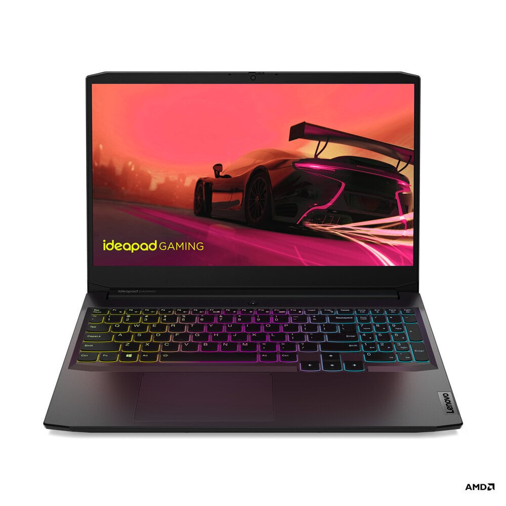 Lenovo IdeaPad Gaming 3 15ACH6 Ryzen 7 5800H 15.6&#34; FHD IPS 250nits AG 8GB DDR4 3200 SSD512 NVMe GeForce RTX 3050 4GB NoOS Shadow Black цена и информация | Sülearvutid | kaup24.ee