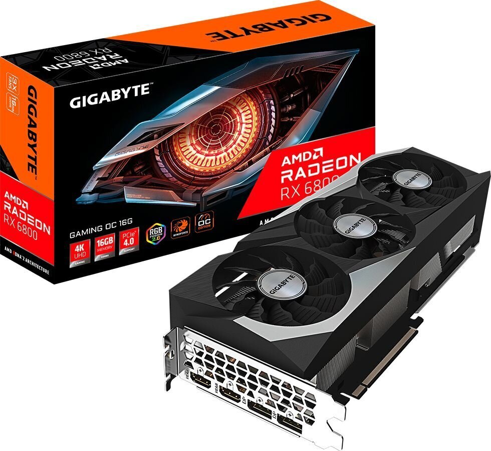 Gigabyte GV-R68GAMING OC-16GD hind ja info | Videokaardid (GPU) | kaup24.ee