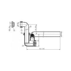 Sifoon kondensaadi kogumiseks HL 136N, DN32 / 40 mm hind ja info | Sifoonid | kaup24.ee