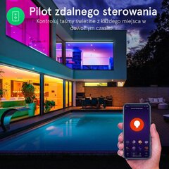 LED Smart Лента NOUS F1 RGB set WiFi 12V 5m 5050led + пульт 24 кнопки + адаптер 12V 2A (Alexa, Google) цена и информация | Светодиодные ленты | kaup24.ee