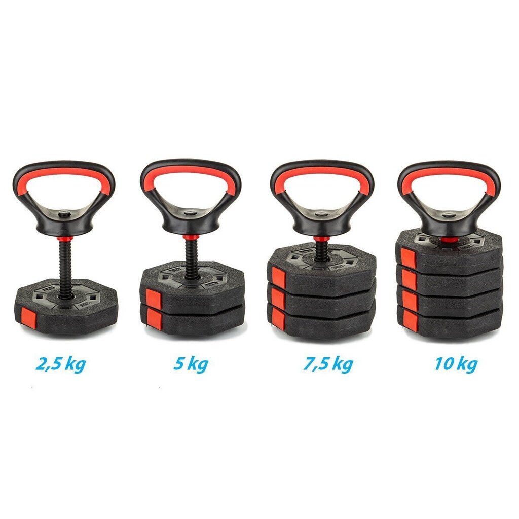 Reguleeritav kaal Eb Fit, 10 kg, 4 x 2,5 kg цена и информация | Hantlid, kangid, raskused | kaup24.ee