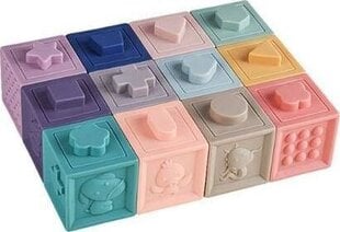 Сенсорные кубики со звуками WOOPIE, 12 эл. цена и информация | Игрушки для малышей | kaup24.ee