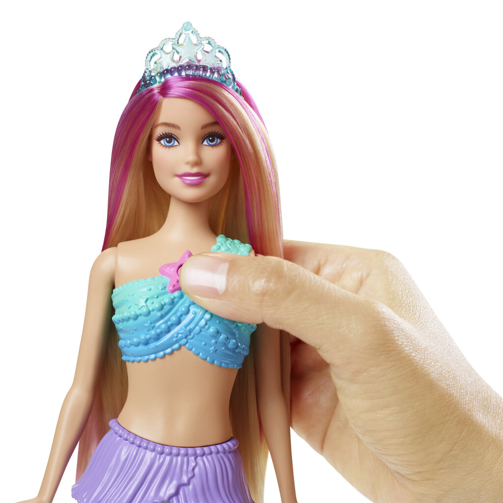 Vilkuva sabaga merineitsi Barbie® HDJ36 hind ja info | Tüdrukute mänguasjad | kaup24.ee
