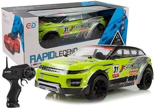 Kaugjuhitav auto Rapid Legend, roheline hind ja info | Poiste mänguasjad | kaup24.ee