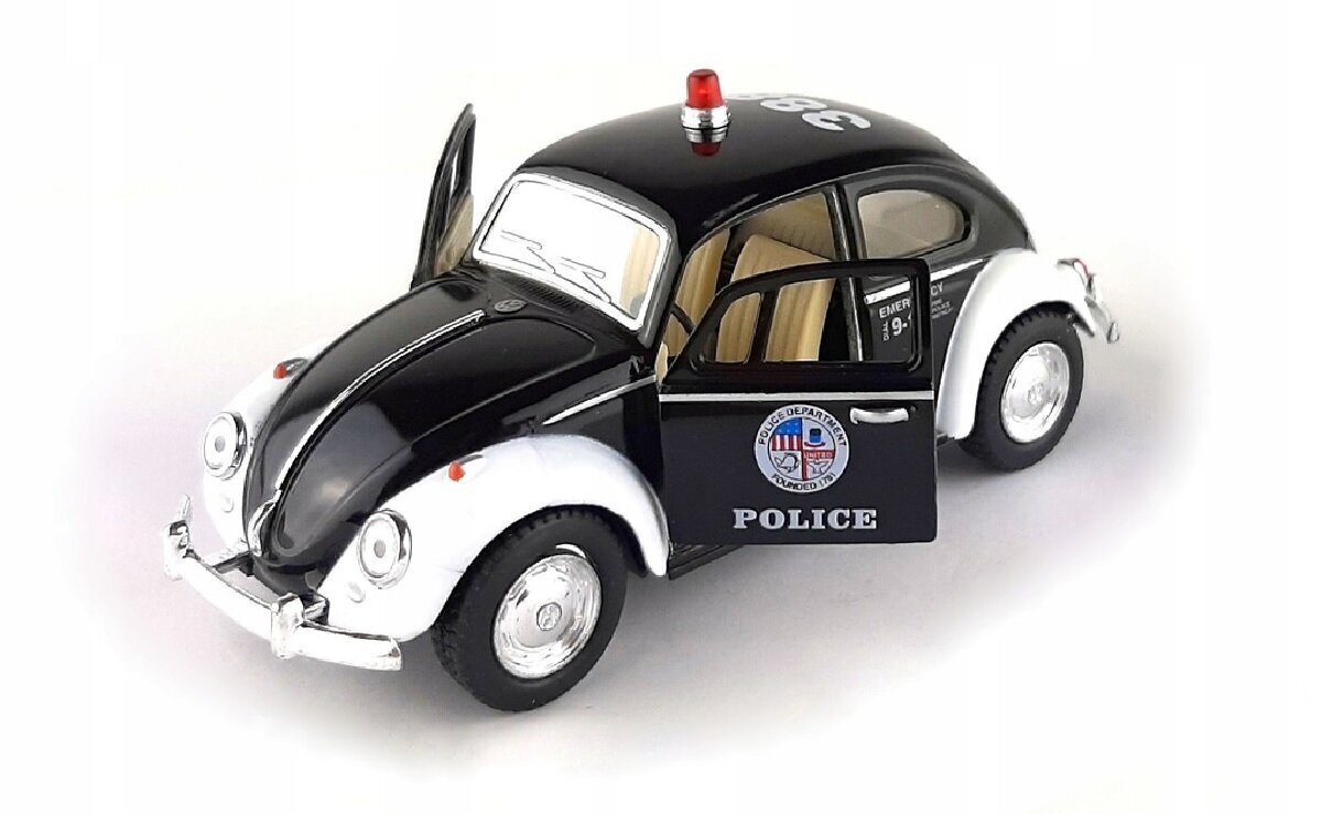 Metallist politseimudel Volkswagen Classical Beetle (Politsei) 1:32, 1785 hind ja info | Poiste mänguasjad | kaup24.ee