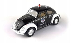 Металлическая полицейская модель Volkswagen Classical Beetle (Police) 1:32, 1785 цена и информация | Развивающий мелкую моторику - кинетический песок KeyCraft NV215 (80 г) детям от 3+ лет, бежевый | kaup24.ee