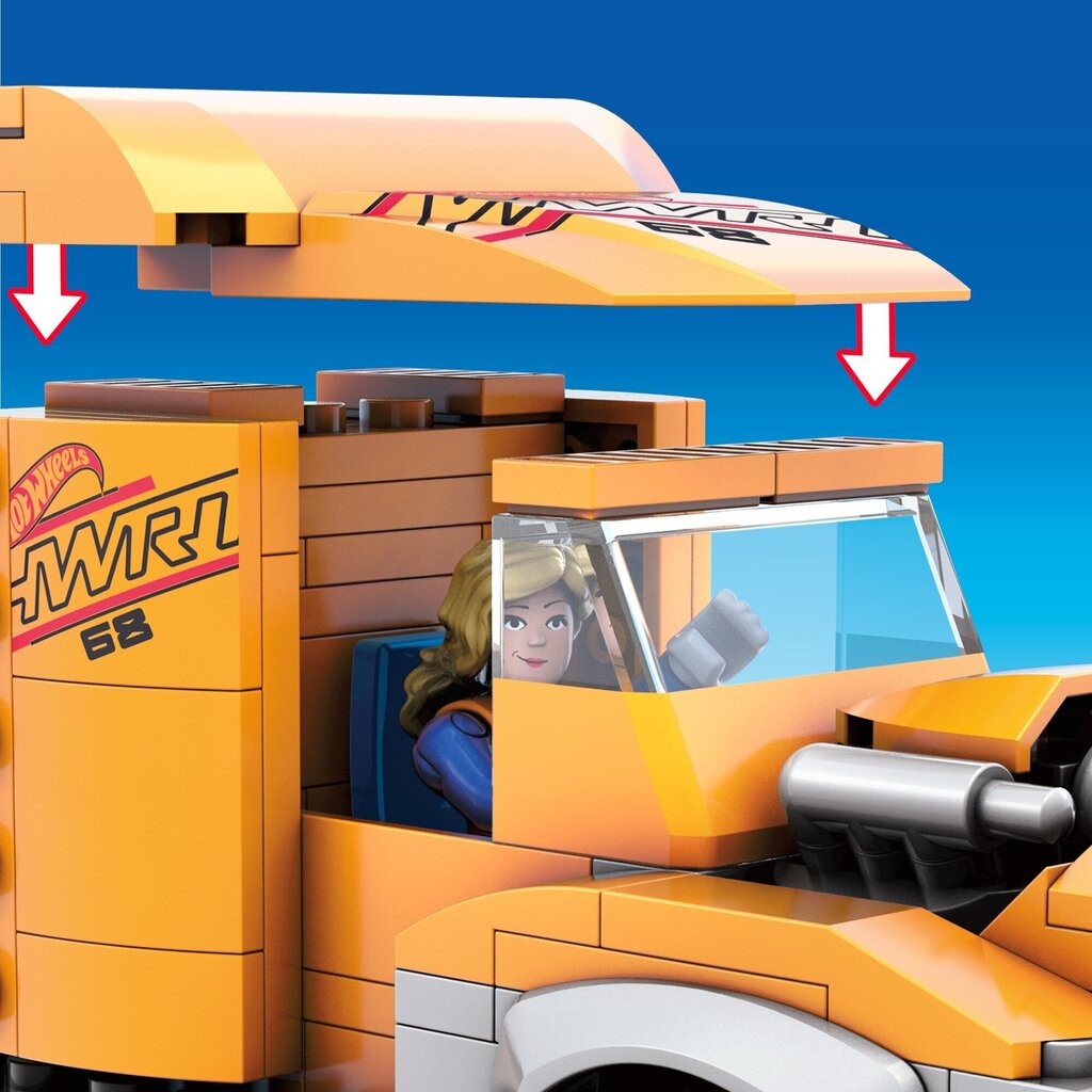 Treileri ja sportauto ehituskomplekt Mega® Hot Wheels® GYG66 hind ja info | Poiste mänguasjad | kaup24.ee