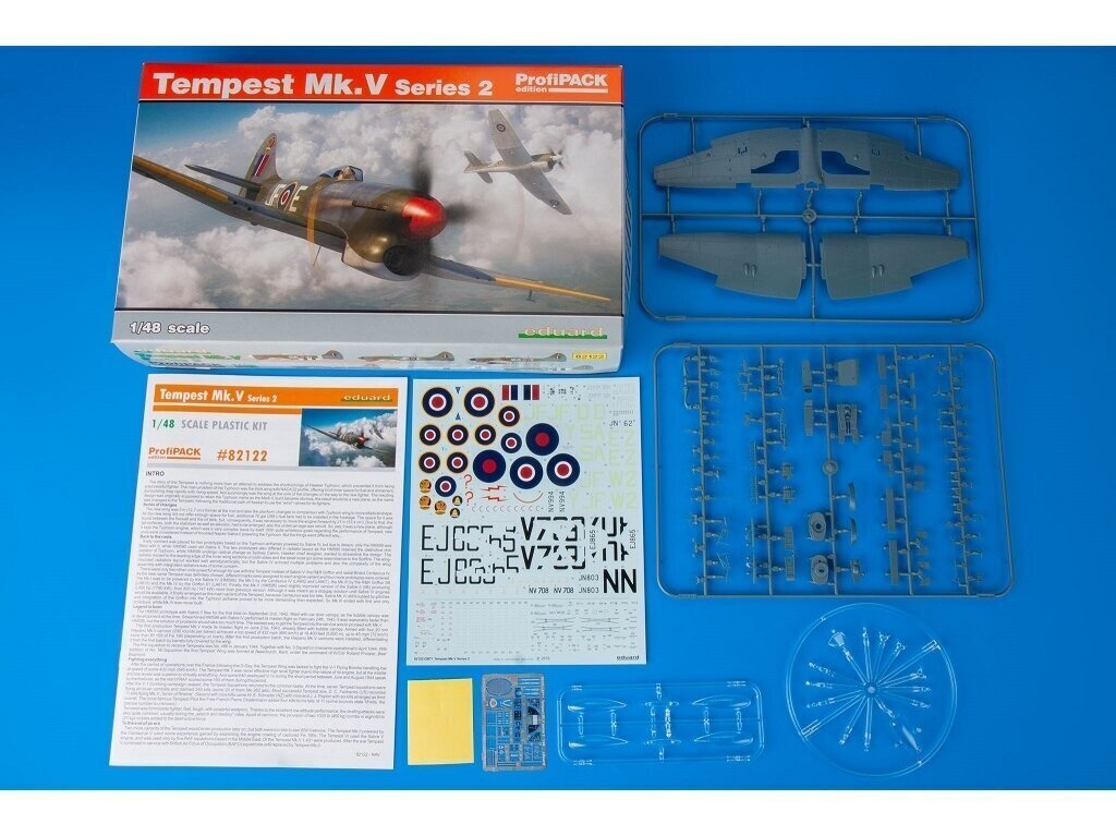 Eduard - Tempest Mk.V series 2, Profipack, 1/48, 82122 цена и информация | Klotsid ja konstruktorid | kaup24.ee