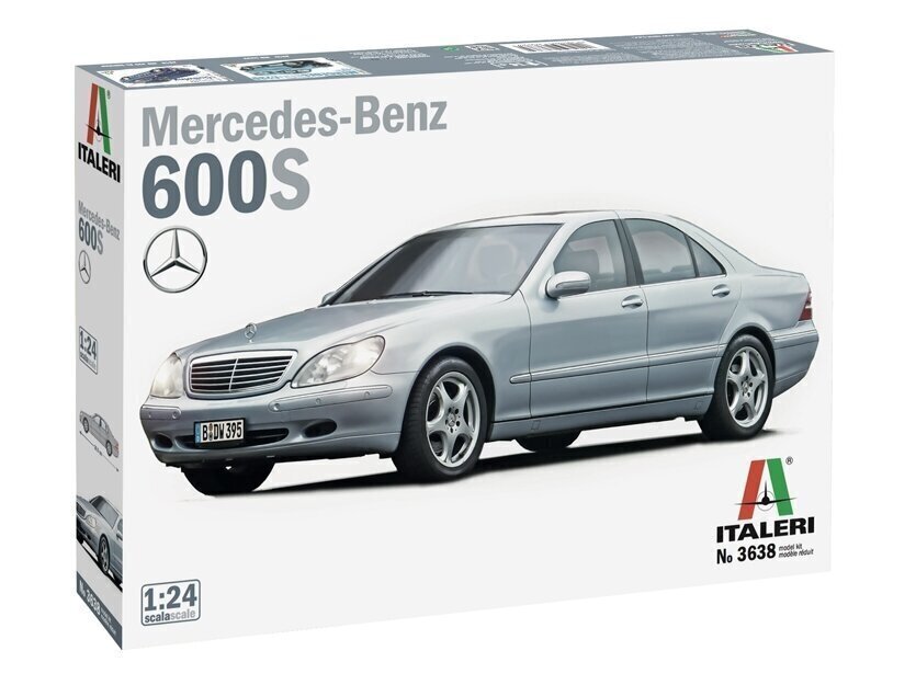 Italeri - Mercedes Benz 600S, 1/24, 3638 hind ja info | Klotsid ja konstruktorid | kaup24.ee