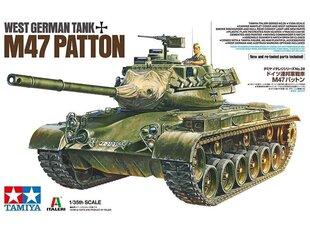 Сборная пластиковая модель Tamiya - West German tank M47 Patton, Scale:1/35, 37028 цена и информация | Конструкторы и кубики | kaup24.ee