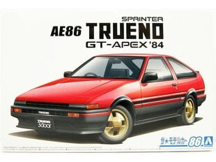 Aoshima - Toyota AE86 Sprinter Trueno GT-APEX '85, 1/24, 05969 hind ja info | Klotsid ja konstruktorid | kaup24.ee