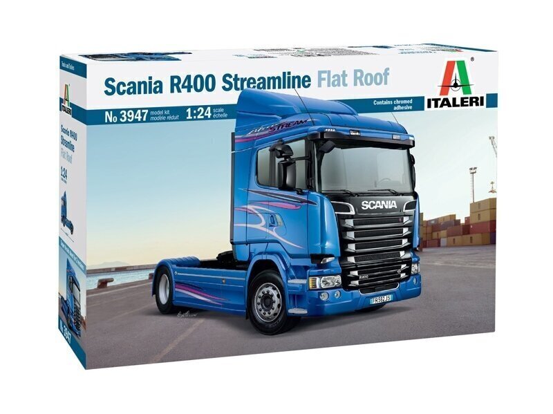 Italeri - Scania R400 Streamline (Flat Roof), 1/24, 3947 hind ja info | Klotsid ja konstruktorid | kaup24.ee