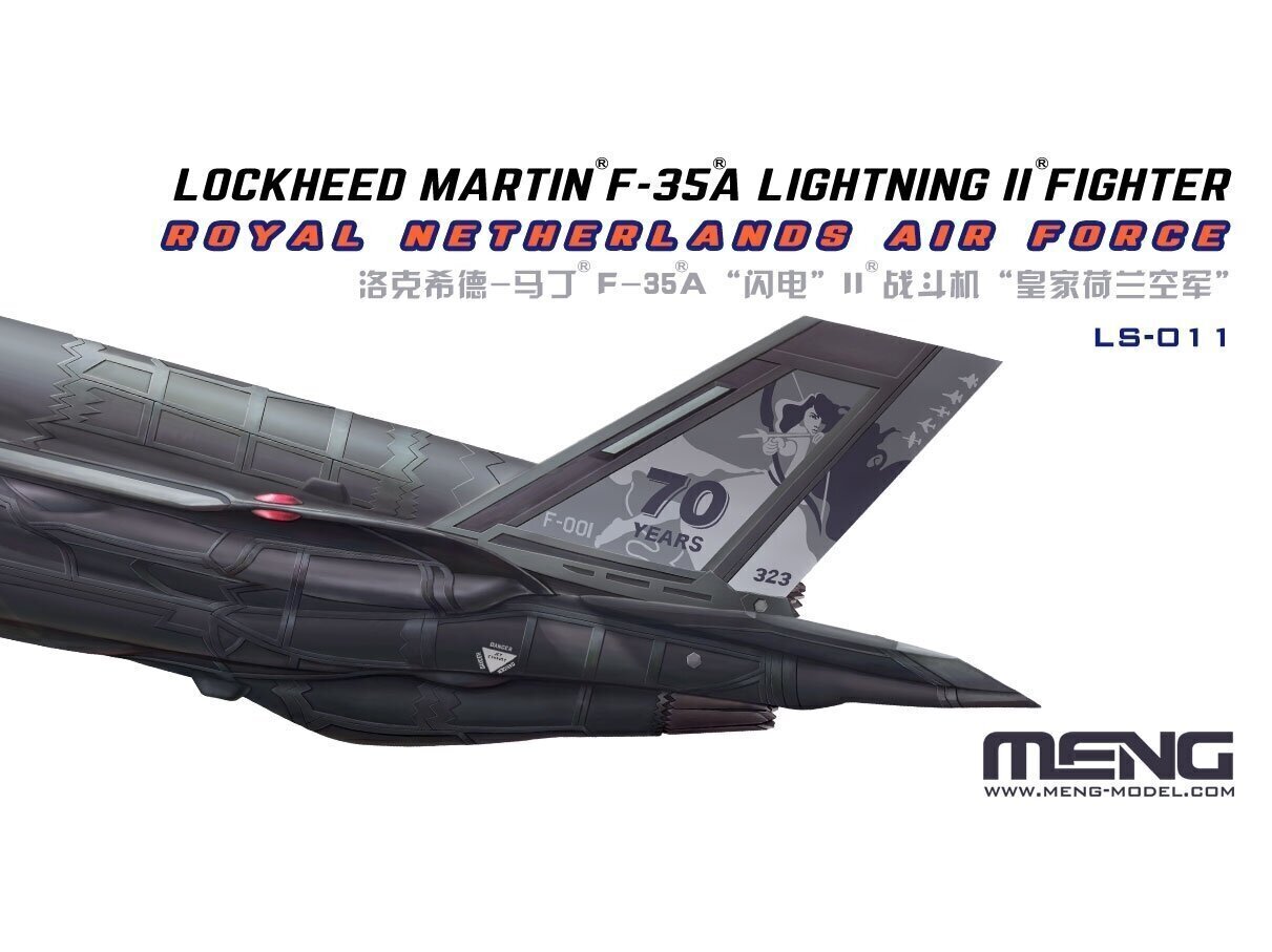 Meng Model - Lockheed Martin F-35A Lightning II Royal Netherlands Air Force, 1/48, LS-011 цена и информация | Klotsid ja konstruktorid | kaup24.ee