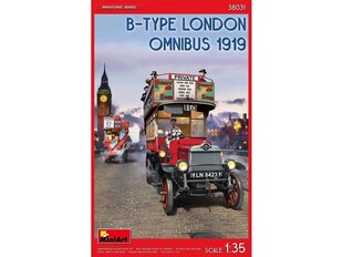 Сборная пластиковая модель Miniart - B-Type London Omnibus 1919, 1/35, 38031 цена и информация | Конструкторы и кубики | kaup24.ee