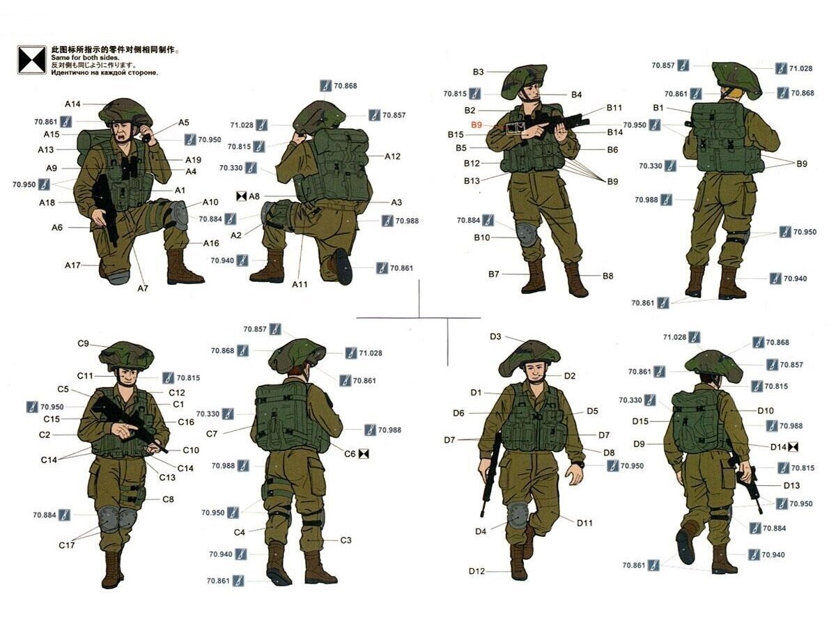 Meng Model - IDF Infantry Set, 1/35, HS-004 hind ja info | Klotsid ja konstruktorid | kaup24.ee