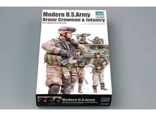 Trumpeter - Modern U.S. Army Armor Crewman & Infantry, 1/35, 00424 цена и информация | Конструкторы и кубики | kaup24.ee