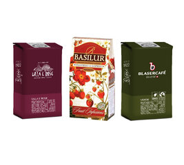 Kohvioad 0,5 kg ja Blasercafe tee 100 g, Basiluri komplekt hind ja info | Kohv, kakao | kaup24.ee