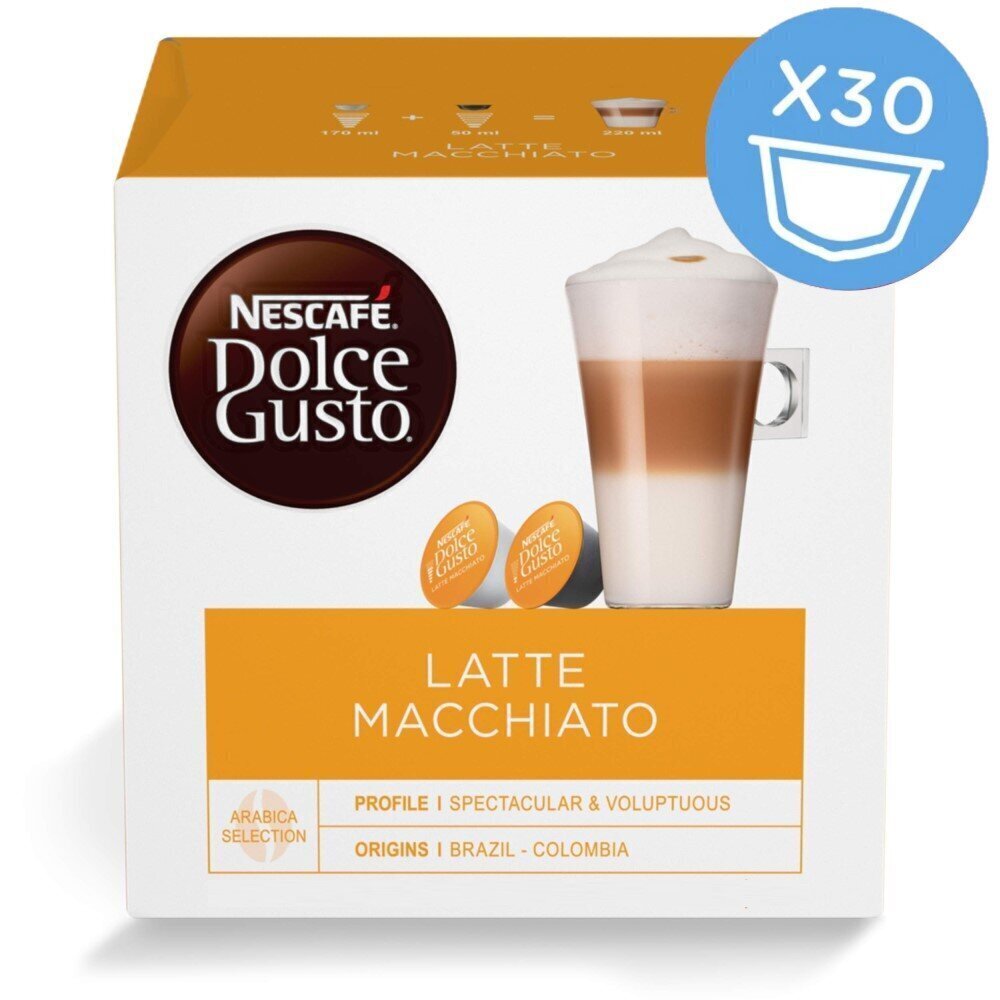 Nescafe Dolce Gusto Latte Macchiato 30 tükki Kohv kapslites hind ja info | Kohv, kakao | kaup24.ee