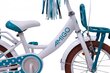 Laste jalgratas Amigo Dots, 12'', 19 cm, valge цена и информация | Jalgrattad | kaup24.ee