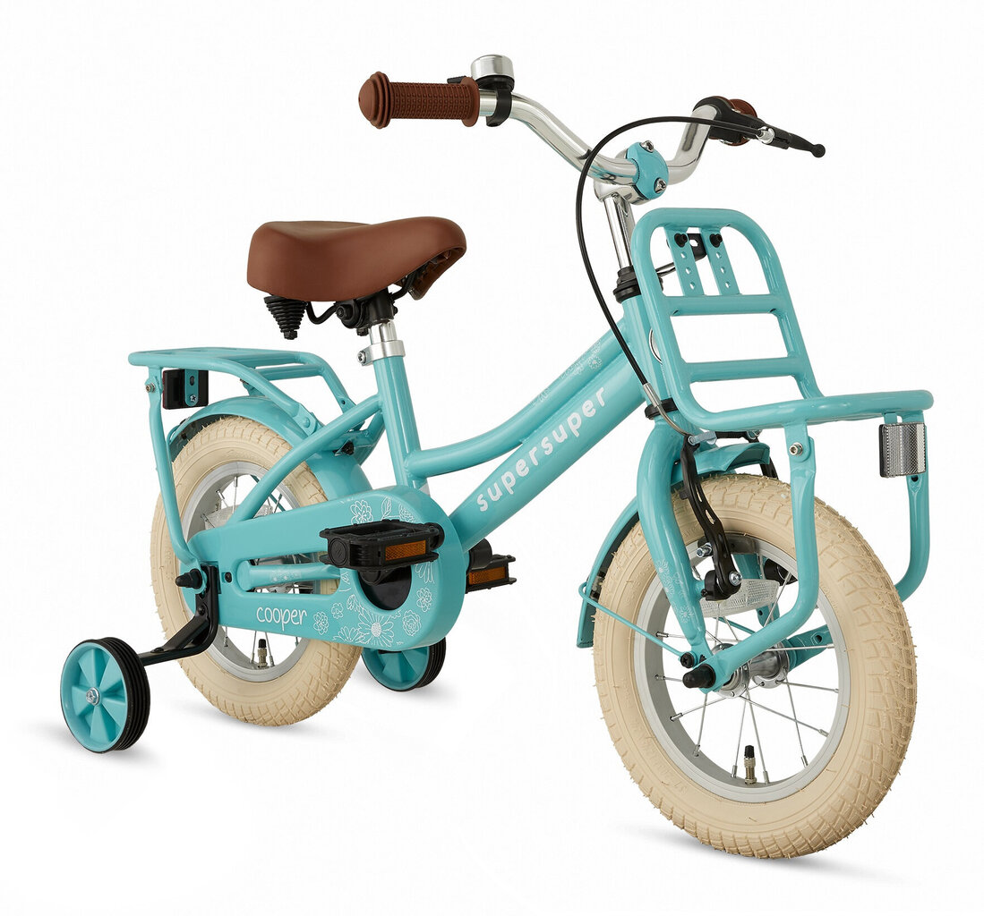 Laste jalgratas Supersuper Cooper 12'', 21,5 cm, sinine hind ja info | Jalgrattad | kaup24.ee