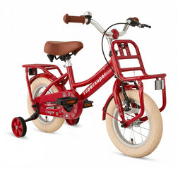 Laste jalgratas Supersuper Cooper 12'', 21.5 cm, punane hind ja info | Jalgrattad | kaup24.ee