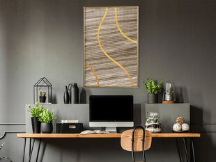 Poster - Golden Stripes hind ja info | Seinapildid | kaup24.ee