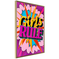 Плакат Girls Rule цена и информация | Картины, живопись | kaup24.ee