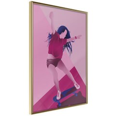 Poster - Girl on a Skateboard hind ja info | Seinapildid | kaup24.ee