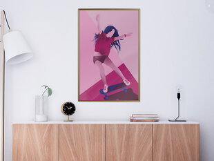 Poster - Girl on a Skateboard hind ja info | Seinapildid | kaup24.ee