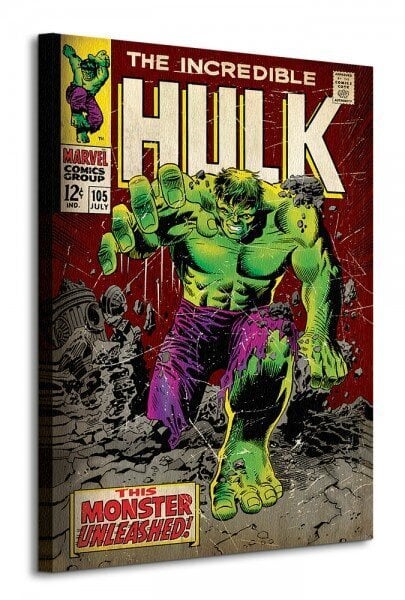 Incredible Hulk (Monster Unleashed) – lõuendimaal 60x80 cm цена и информация | Seinapildid | kaup24.ee