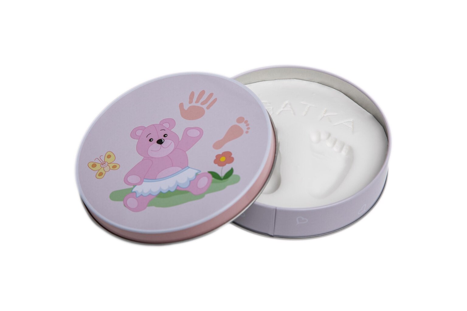 Lapse käe- ja jalajälgede tegemise komplekt Baby HandPrint, roosa hind ja info | Imikute käe- ja jalajäljendid | kaup24.ee