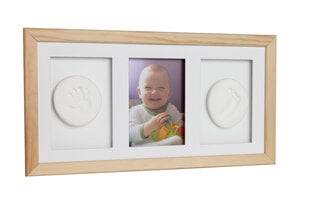 Lapse käe- ja jalajälje tegemise komplekt Baby HandPrint, valge hind ja info | Imikute käe- ja jalajäljendid | kaup24.ee