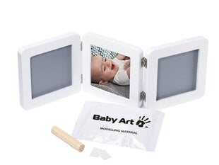 Kolmekordne pildiraam Baby Art, White hind ja info | Imikute käe- ja jalajäljendid | kaup24.ee