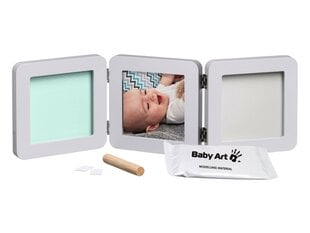 Baby Art Double Print Frame набор для изготовления отпечатка ножки/ручки малыша, pastel цена и информация | Отпечатки для младенцев | kaup24.ee