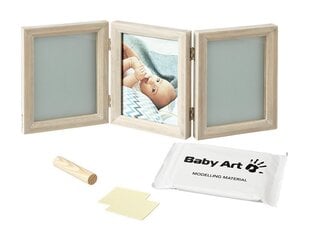 Baby Art Double Print Frame My baby Touch komplekts mazuļa pēdiņu/rociņu nospieduma izveidošanai, stormy hind ja info | Imikute käe- ja jalajäljendid | kaup24.ee