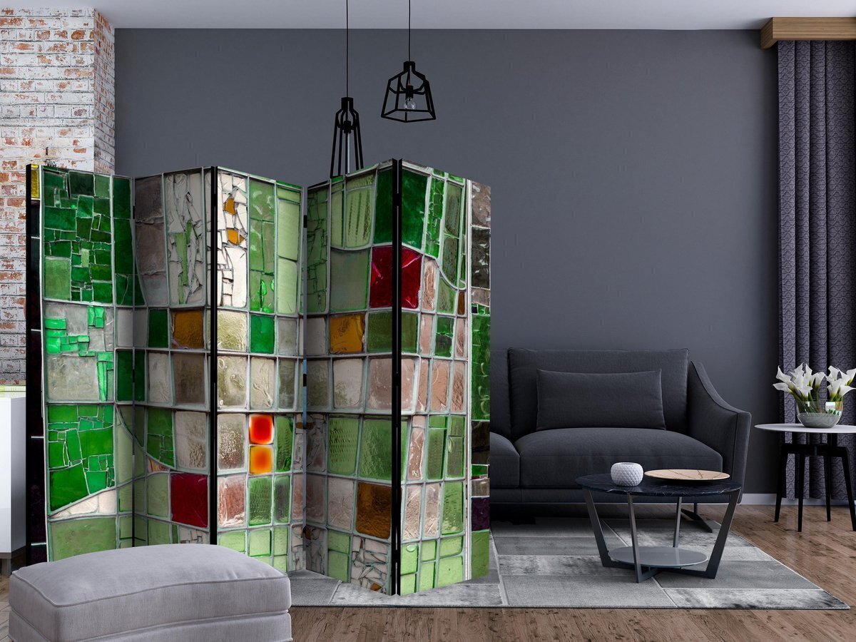 Ruumijaotur - Emerald Stained Glass II [Room Dividers] hind ja info | Sirmid ja vaheseinad | kaup24.ee