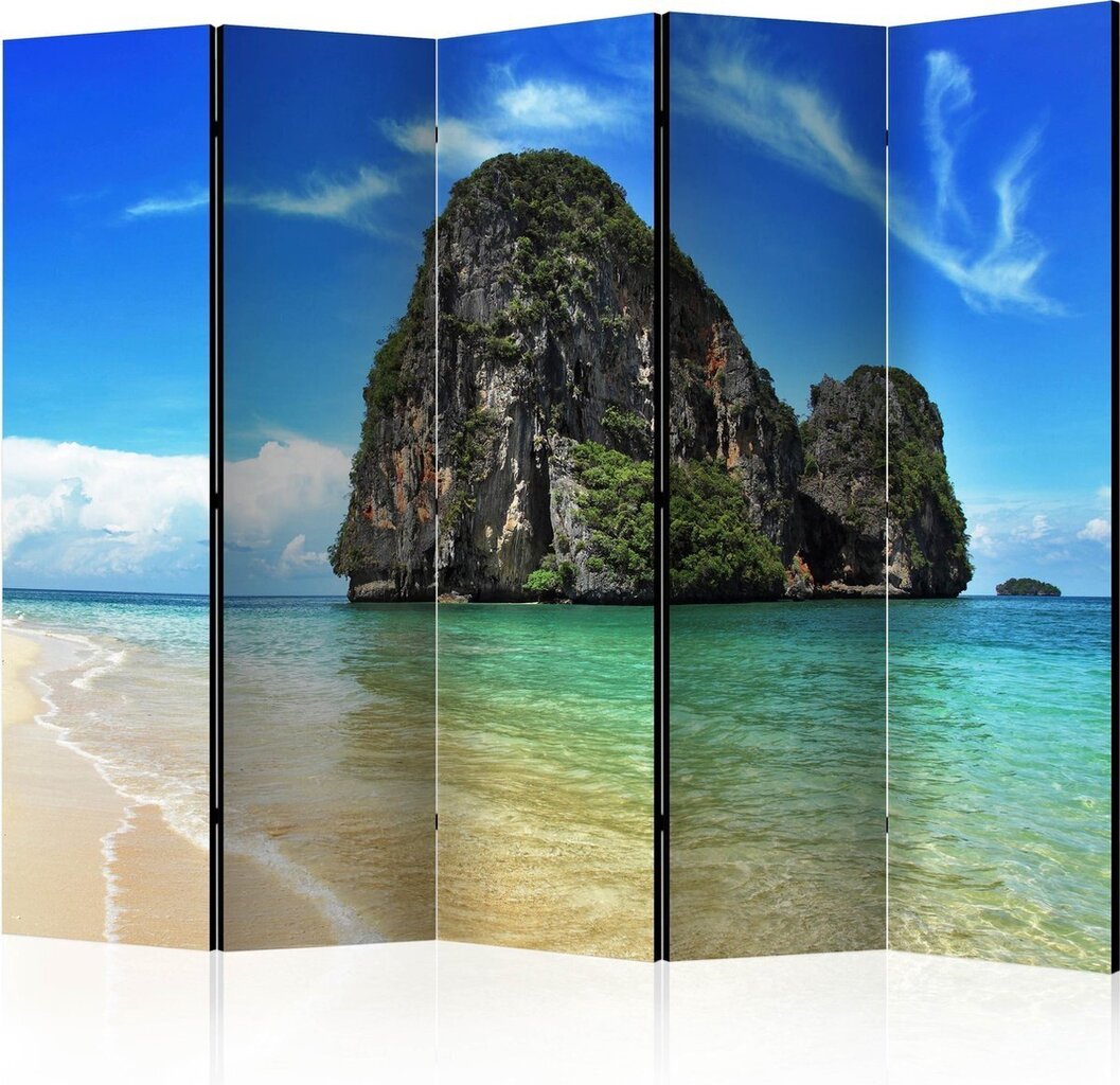 Ruumijaotur - Exotic landscape in Thailand, Railay beach II [Room Dividers] hind ja info | Sirmid ja vaheseinad | kaup24.ee