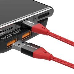 BlitzWolf BW-TC22 USB-C Cable 3A, 20W. 1.8m (red) цена и информация | Кабели для телефонов | kaup24.ee