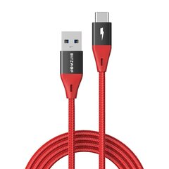 BlitzWolf BW-TC22 USB-C Cable 3A, 20W. 1.8m (red) цена и информация | Кабели для телефонов | kaup24.ee