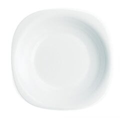 Kandiline suppi taldrik Luminarc CARINE 23 cm, valge hind ja info | Lauanõud ja kööginõud | kaup24.ee
